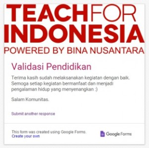 Validasi Pendidikan